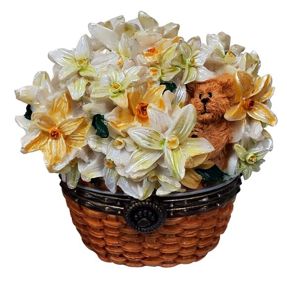 Boyd’s Beary Blossoms Treasure Box Flower December Birthday NIB 392211 - Picture 2 of 12